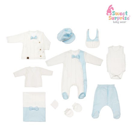 Yenidoğan Havalı Prens Hastane Çıkış Seti 10'lu