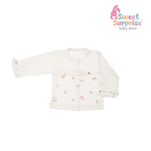 Yenidoğan Fırfırlı Bahar Çiçekleri Zıbın Set 5'li