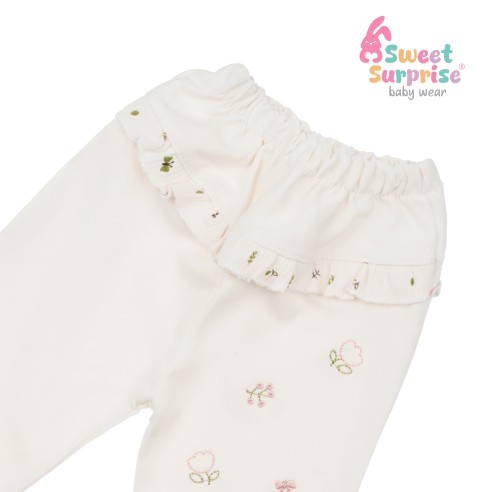 Yenidoğan Fırfırlı Bahar Çiçekleri Zıbın Set 5'li