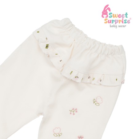 Yenidoğan Fırfırlı Bahar Çiçekleri Zıbın Set 5'li