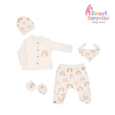 Yenidoğan Gökkuşağı Zıbın Set 5'li