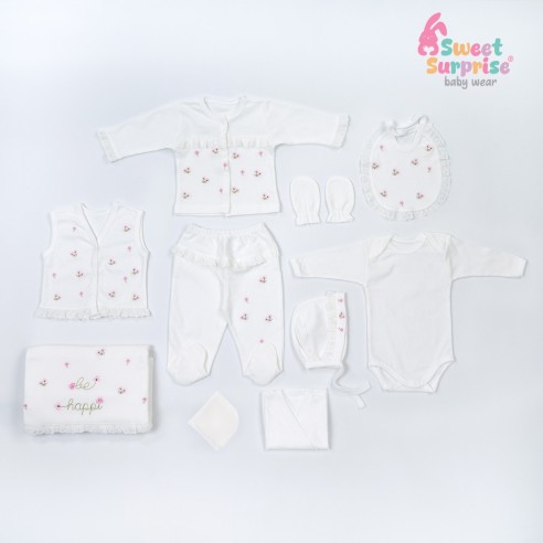 Yenidoğan Nakışlı Mutlu Çiçekler Hastane Çıkış...