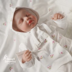 Yenidoğan Nakışlı Mutlu Çiçekler Hastane Çıkış Seti 10'lu