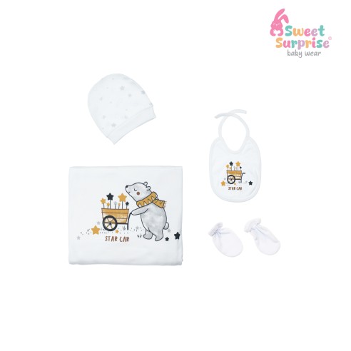 Yenidoğan Yıldızlı Ayıcık Hastane Çıkış Seti 10'lu