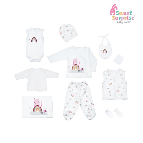 Yenidoğan Gökkuşağı Kedisi Hastane Çıkış Seti...