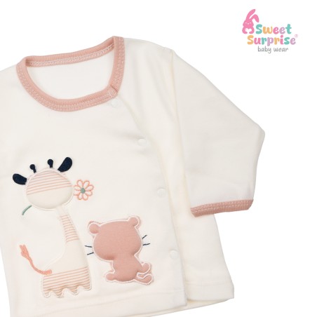 Yenidoğan Sevimli Kedi ve Zürafa Hastane Çıkış Seti 10'lu