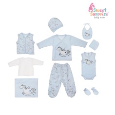 Yenidoğan Mutlu Unicorn Hastane Çıkış Seti 10'lu